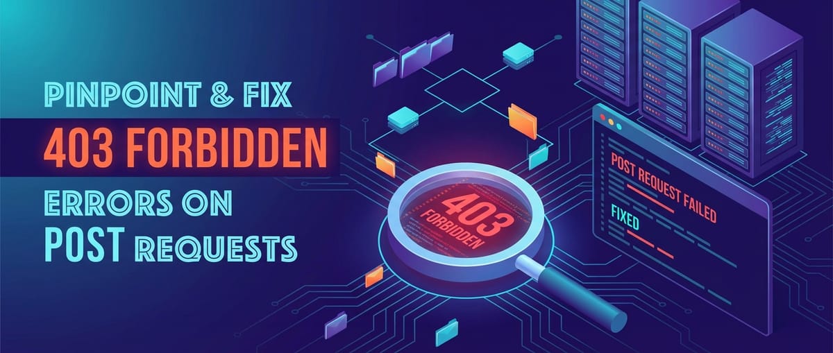 Pinpoint & Fix 403 Forbidden Errors on POST Requests