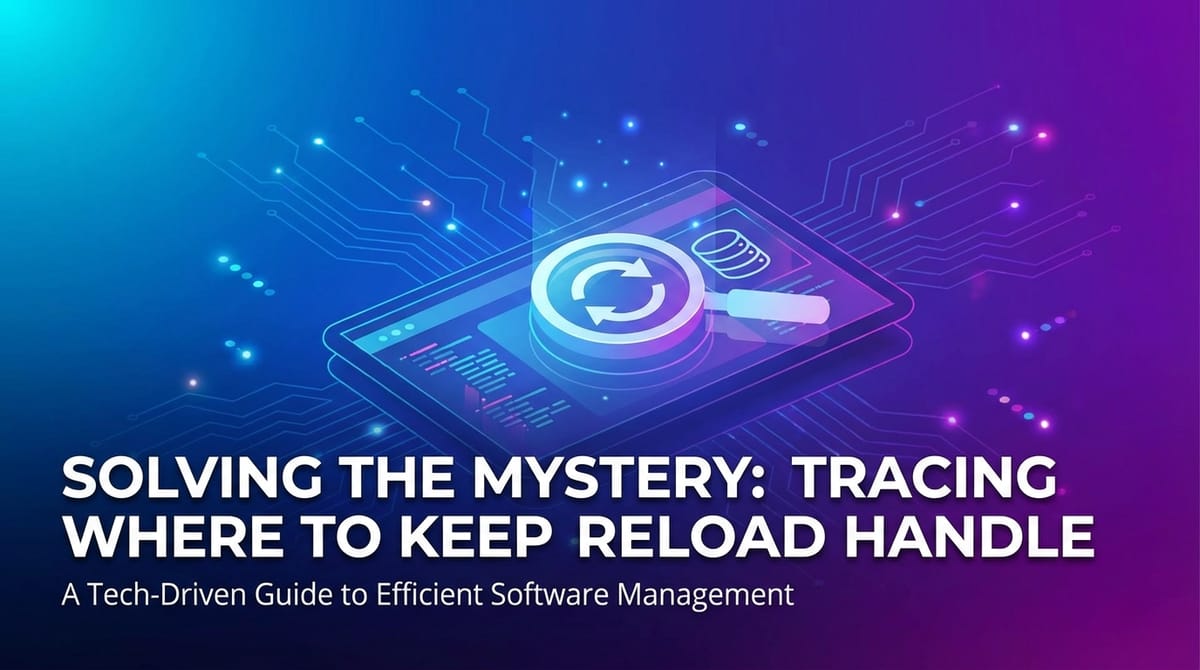 Solving the Mystery: Tracing Where to Keep Reload Handle