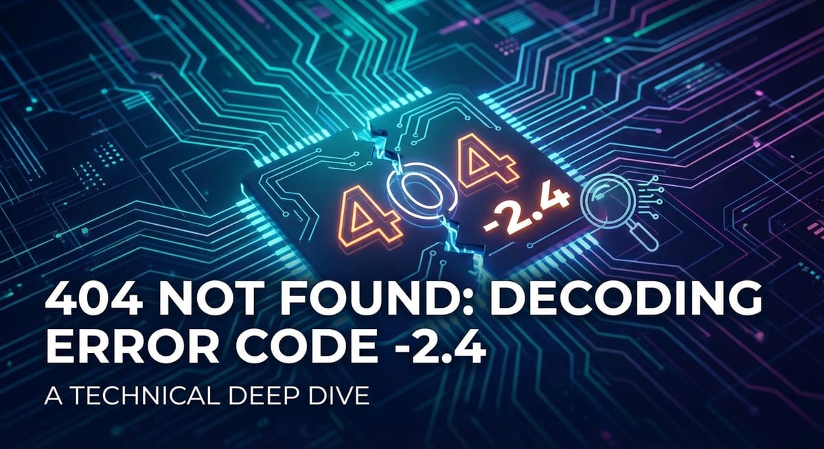 404 Not Found: Decoding Error Code -2.4