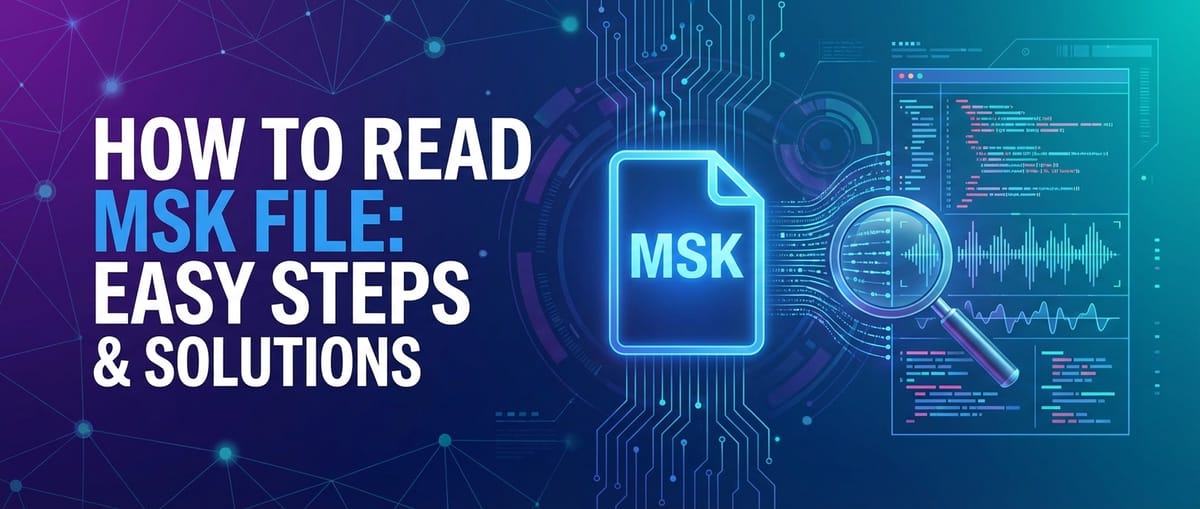 How to Read MSK File: Easy Steps & Solutions