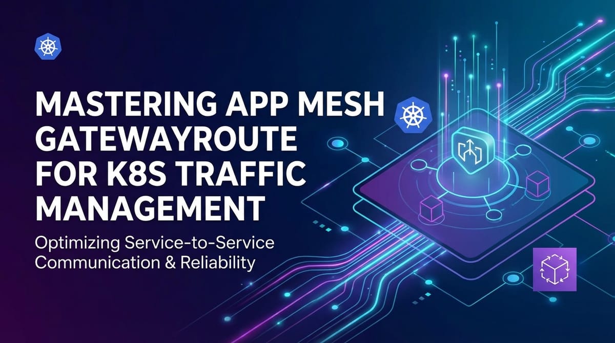 Mastering App Mesh GatewayRoute for K8s Traffic Management