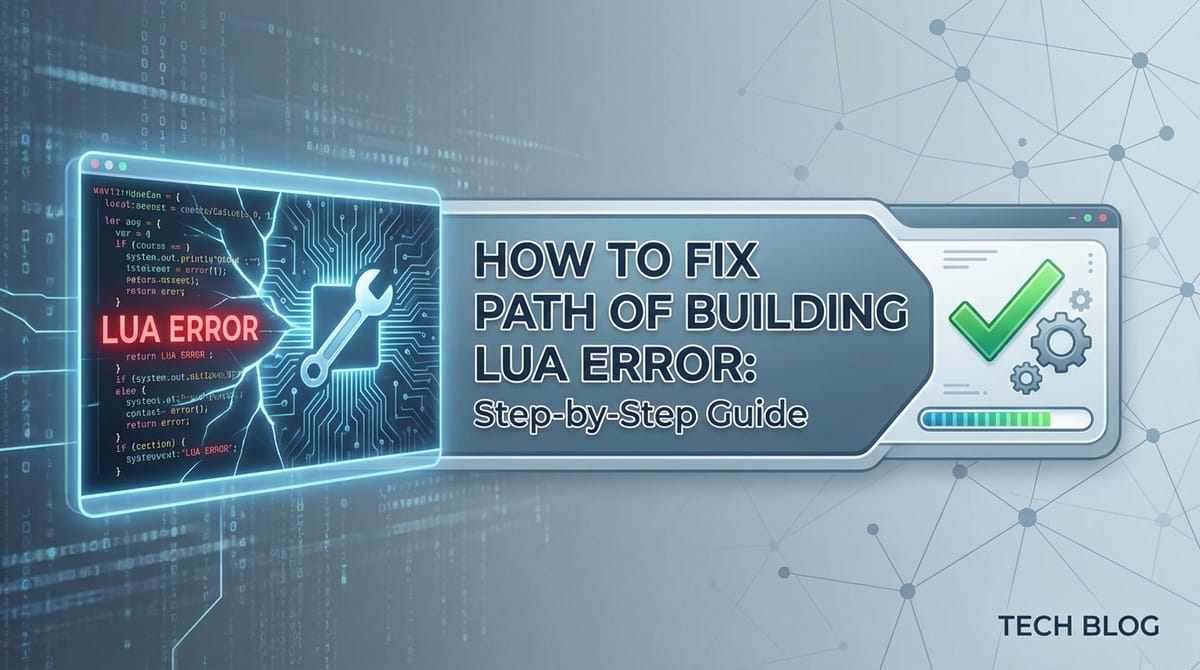 How to Fix Path of Building Lua Error: Step-by-Step Guide