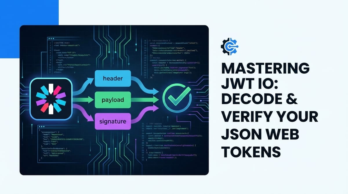 Mastering JWT IO: Decode & Verify Your JSON Web Tokens