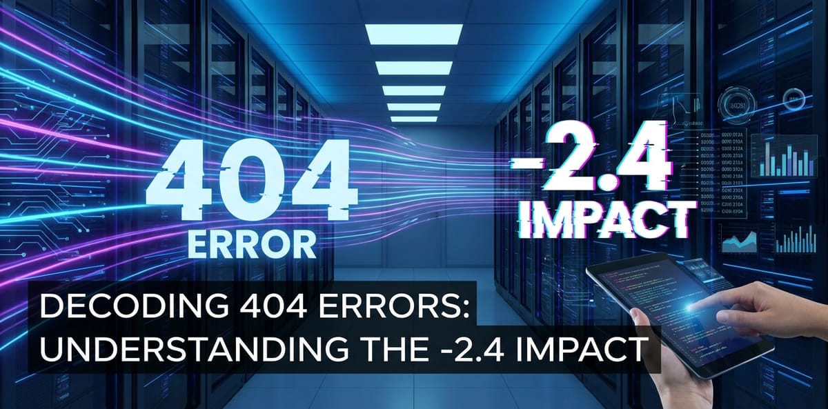 Decoding 404 Errors: Understanding the -2.4 Impact