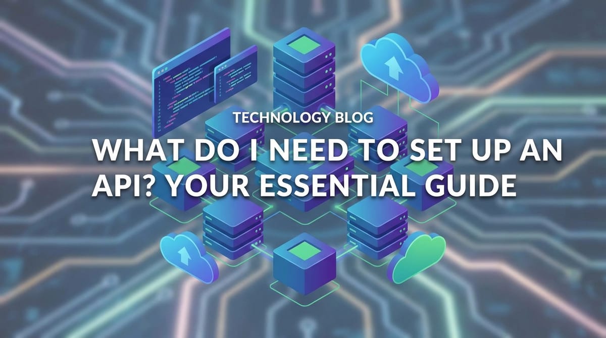 What Do I Need to Set Up an API? Your Essential Guide.
