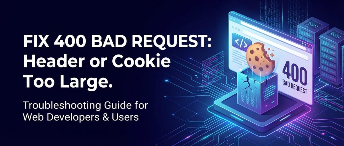 Fix 400 Bad Request: Header or Cookie Too Large