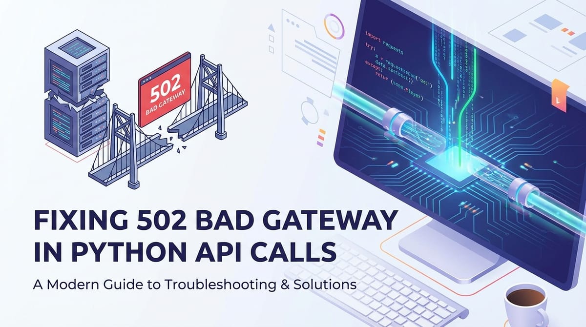 Fixing 502 Bad Gateway in Python API Call Code
