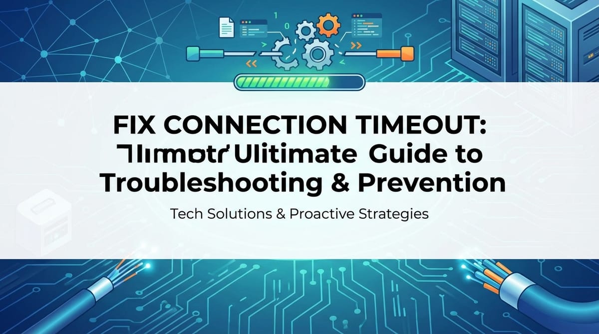 Fix Connection Timeout: Ultimate Guide to Troubleshooting & Prevention
