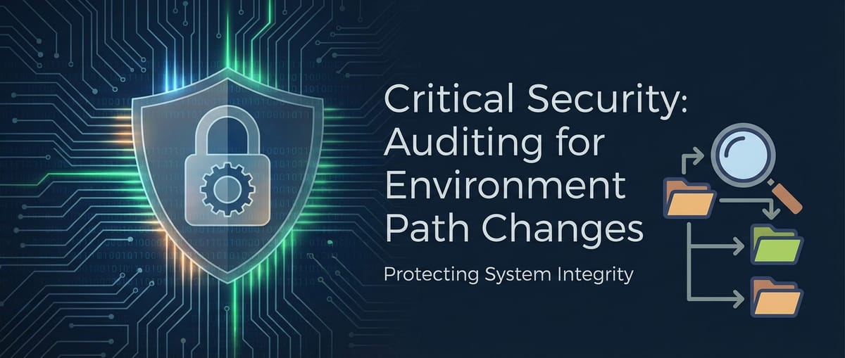 Critical Security: Auditing for Environment Path Changes