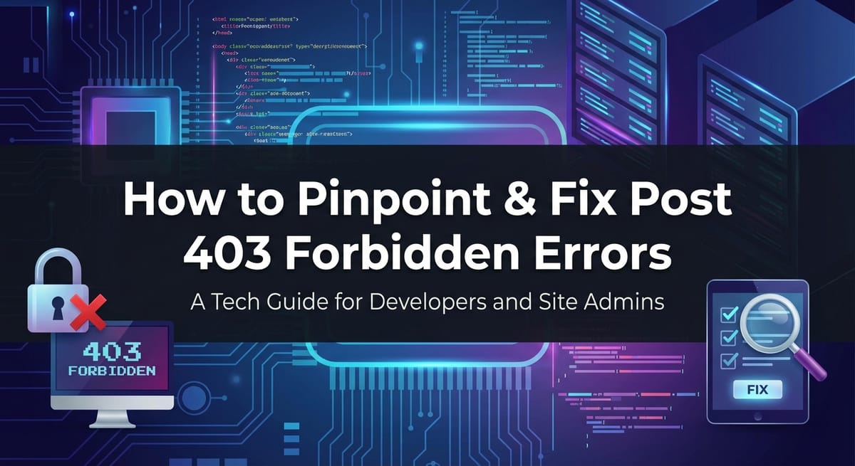 How to Pinpoint & Fix Post 403 Forbidden Errors