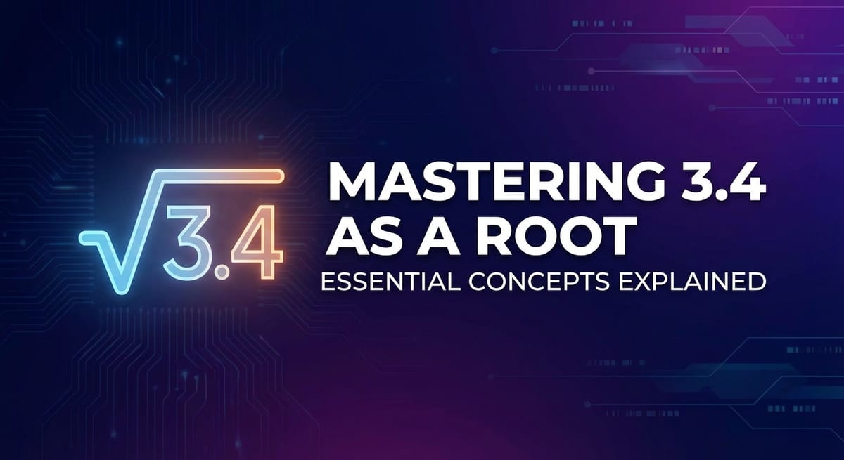 Mastering 3.4 as a Root: Essential Concepts Explained
