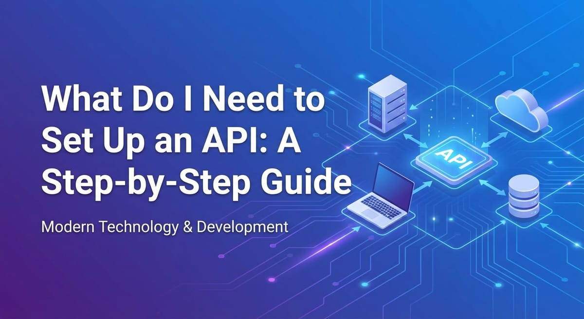 What Do I Need to Set Up an API: A Step-by-Step Guide