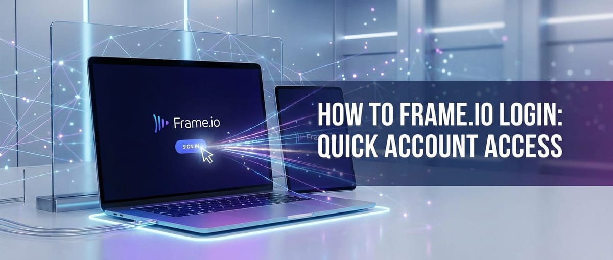 How to Frame.io Login: Quick Account Access