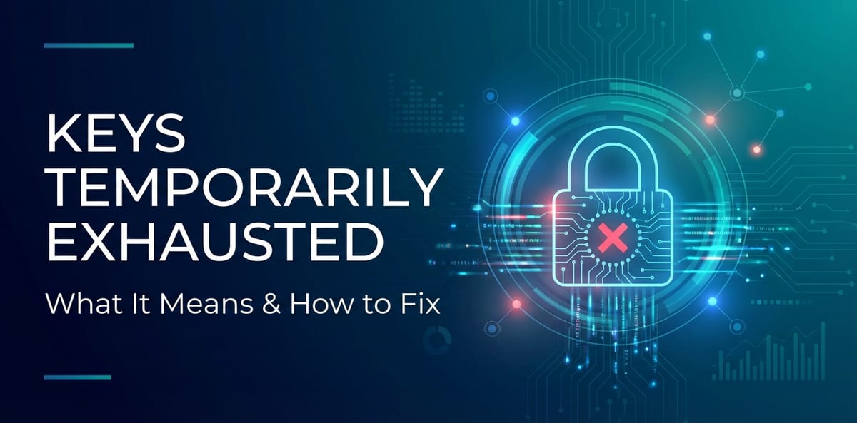 Keys Temporarily Exhausted: What It Means & How to Fix