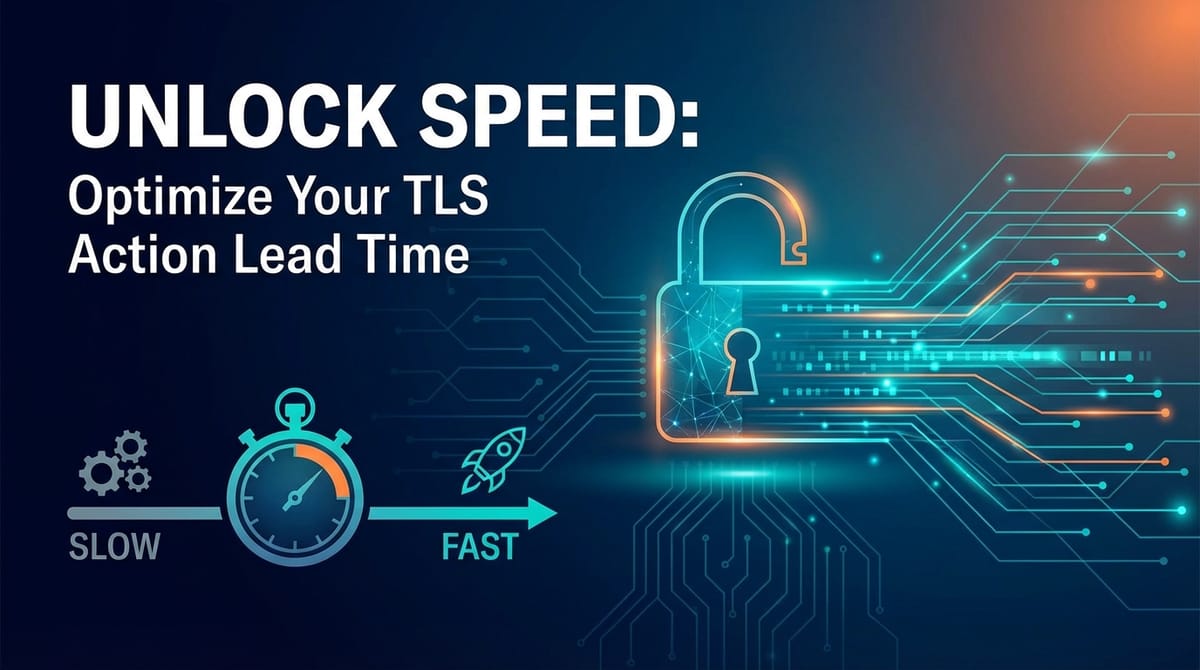 Unlock Speed: Optimize Your TLS Action Lead Time
