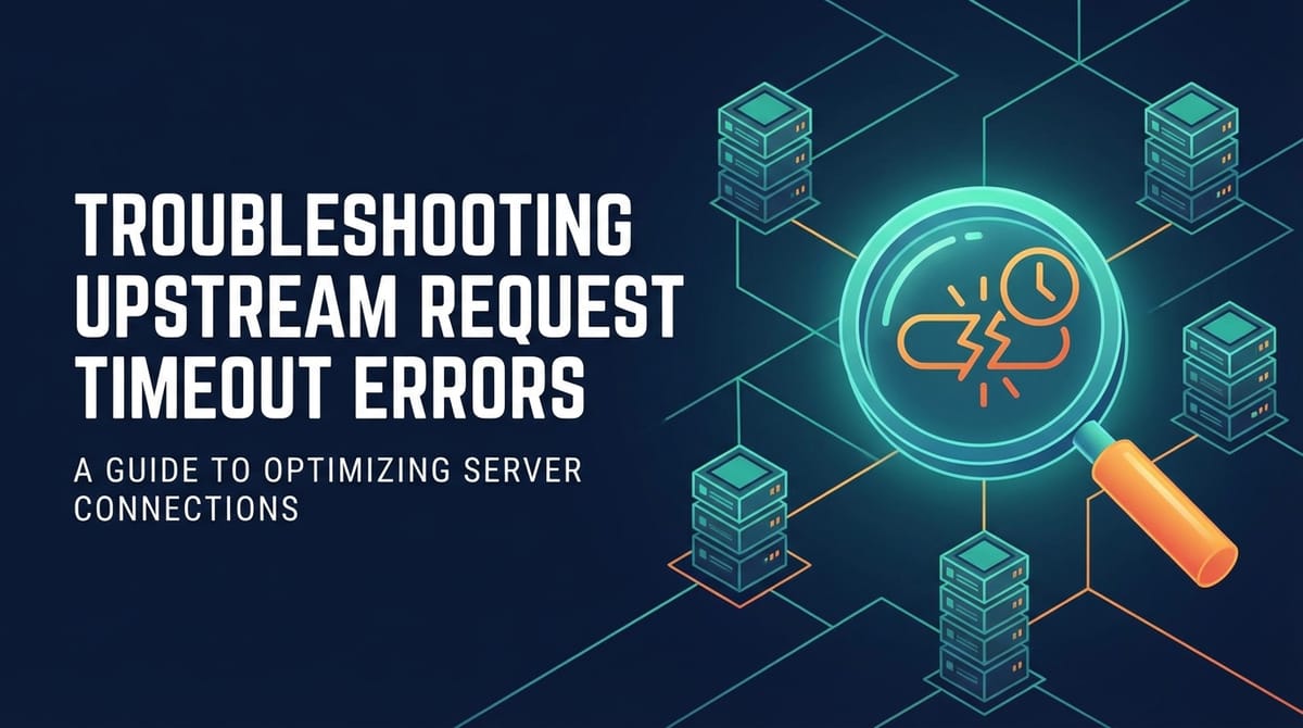 Troubleshooting Upstream Request Timeout Errors