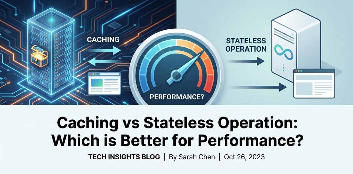 Caching vs Stateless Operation: Which is Better for Performance?