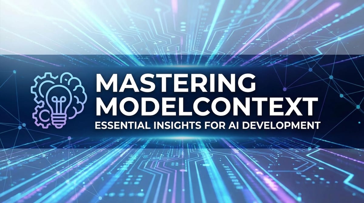Mastering ModelContext: Essential Insights for AI Development