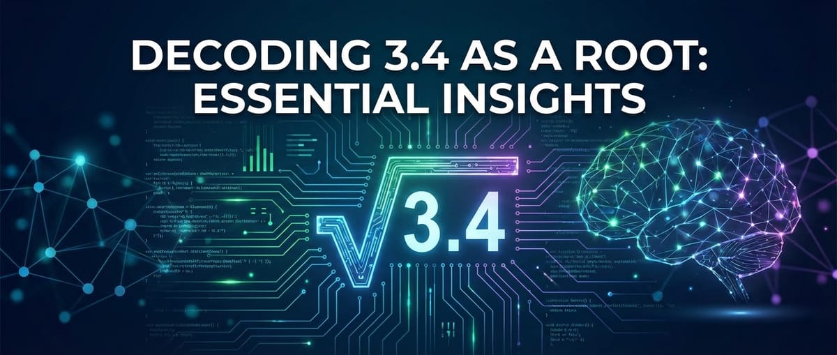 Decoding 3.4 as a Root: Essential Insights