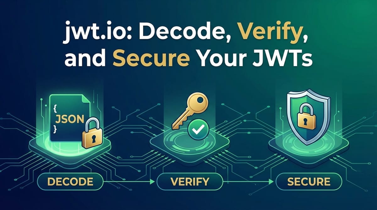 jwt.io: Decode, Verify, and Secure Your JWTs