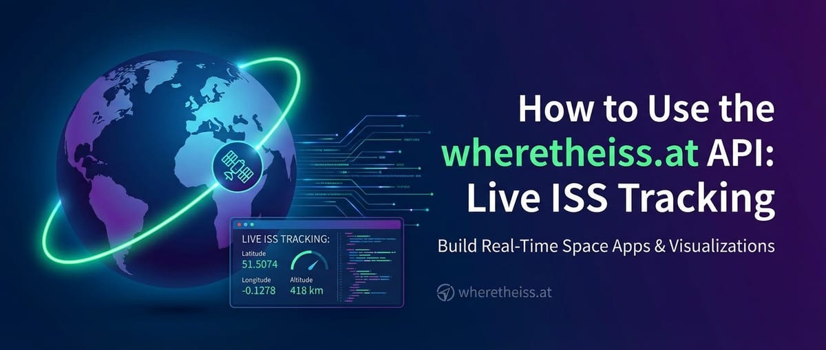 How to Use the wheretheiss.at API: Live ISS Tracking