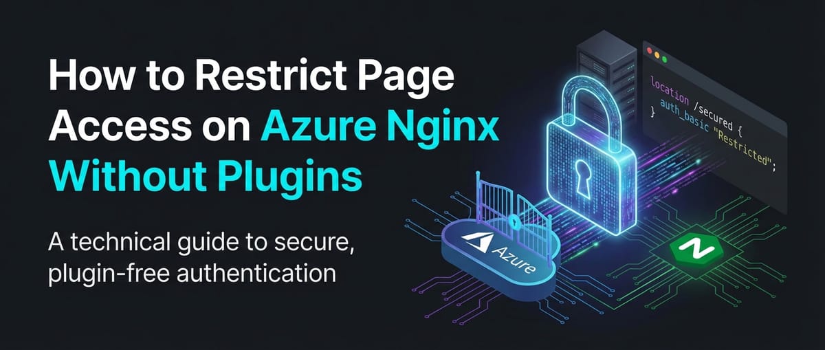 How to Restrict Page Access on Azure Nginx Without Plugins