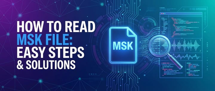 How to Read MSK File: Easy Steps & Solutions