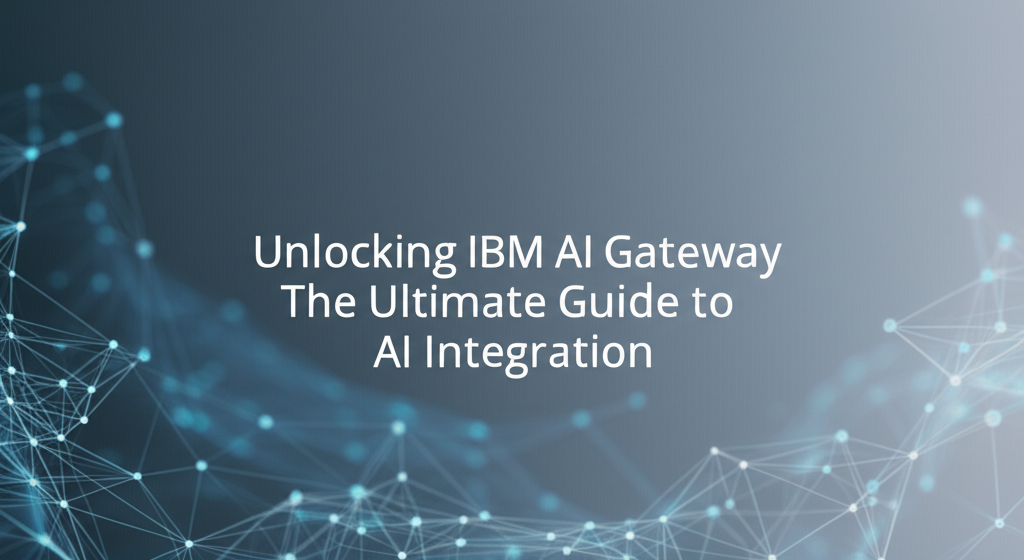 Unlocking IBM AI Gateway: The Ultimate Guide to AI Integration