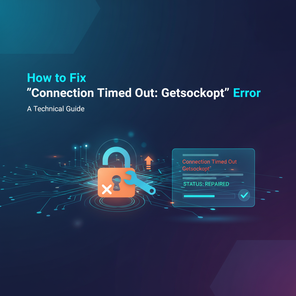 How to Fix 'Connection Timed Out: Getsockopt' Error