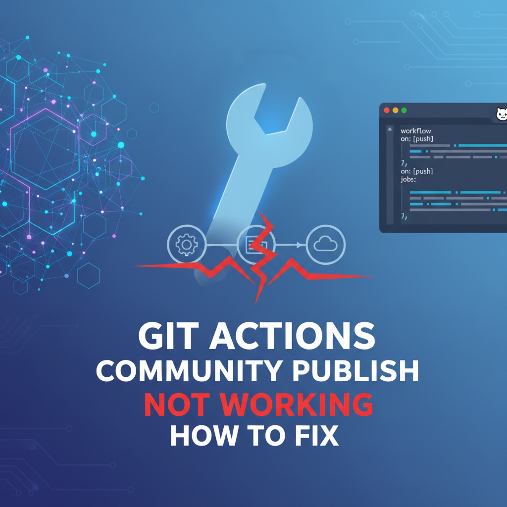 How to Fix Community Publish Not Working in Git Actions