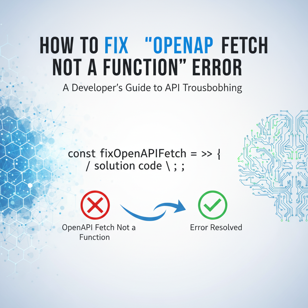 How to Fix 'OpenAPI Fetch Not a Function' Error
