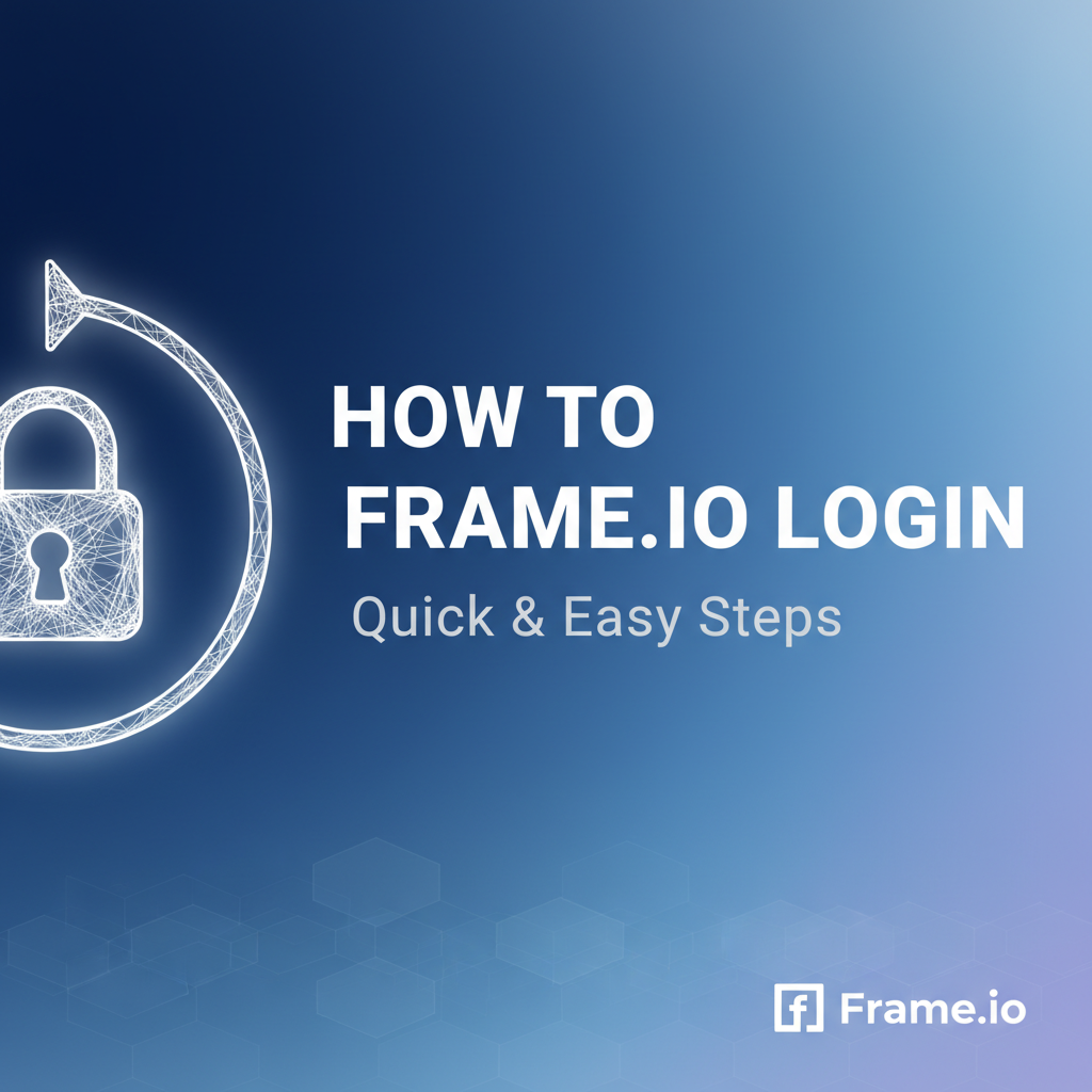 How to Frame.io Login: Quick & Easy Steps