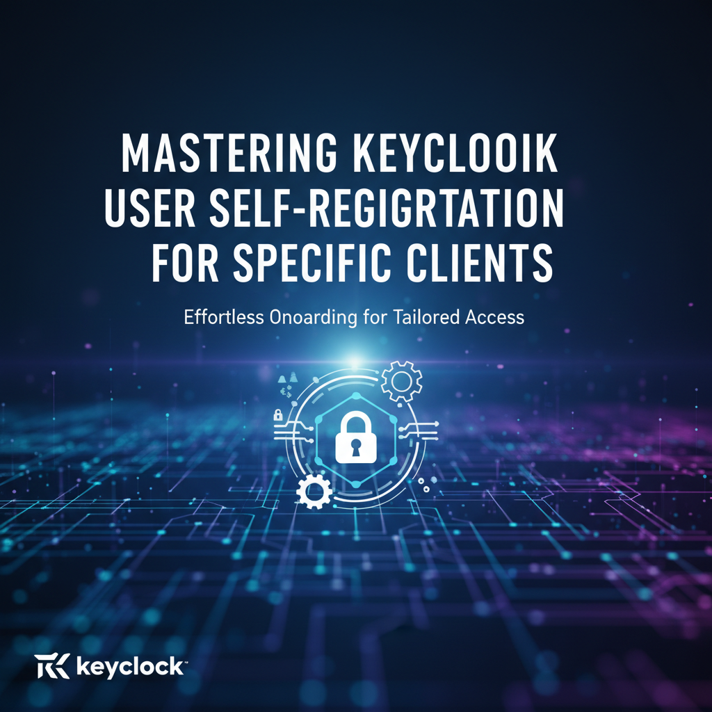 Mastering Keycloak User Self-Registration for Specific Clients