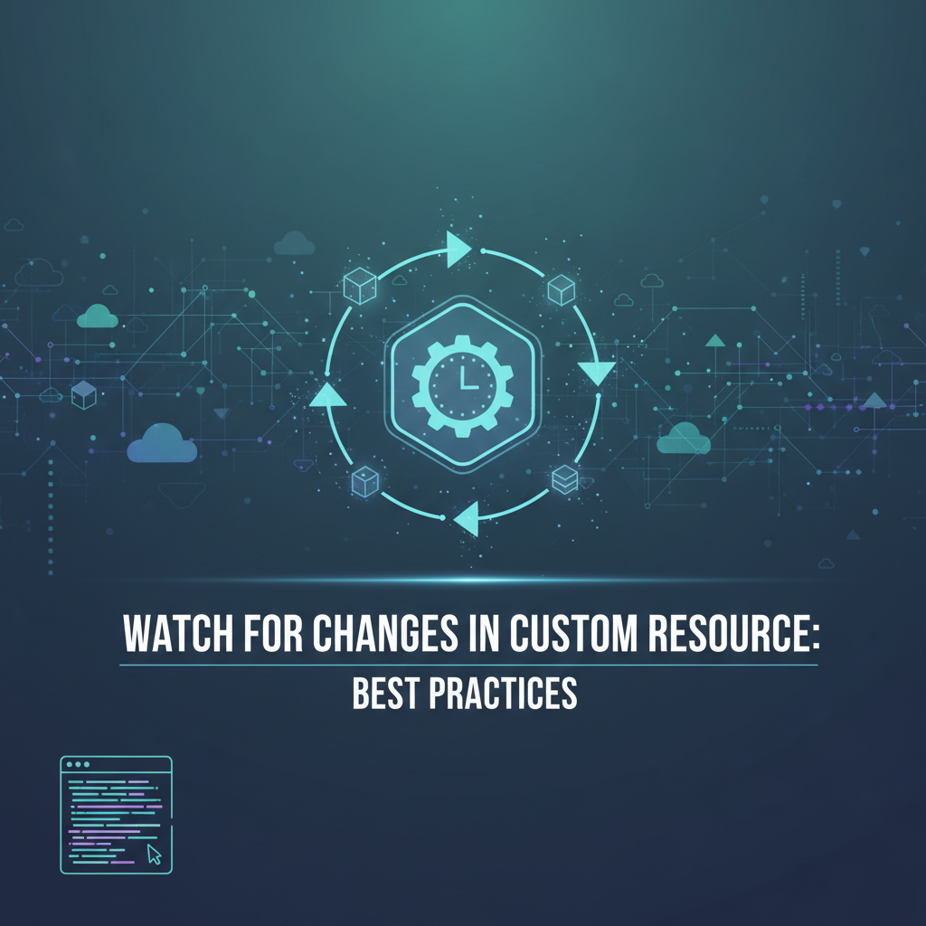 Watch for Changes in Custom Resource: Best Practices