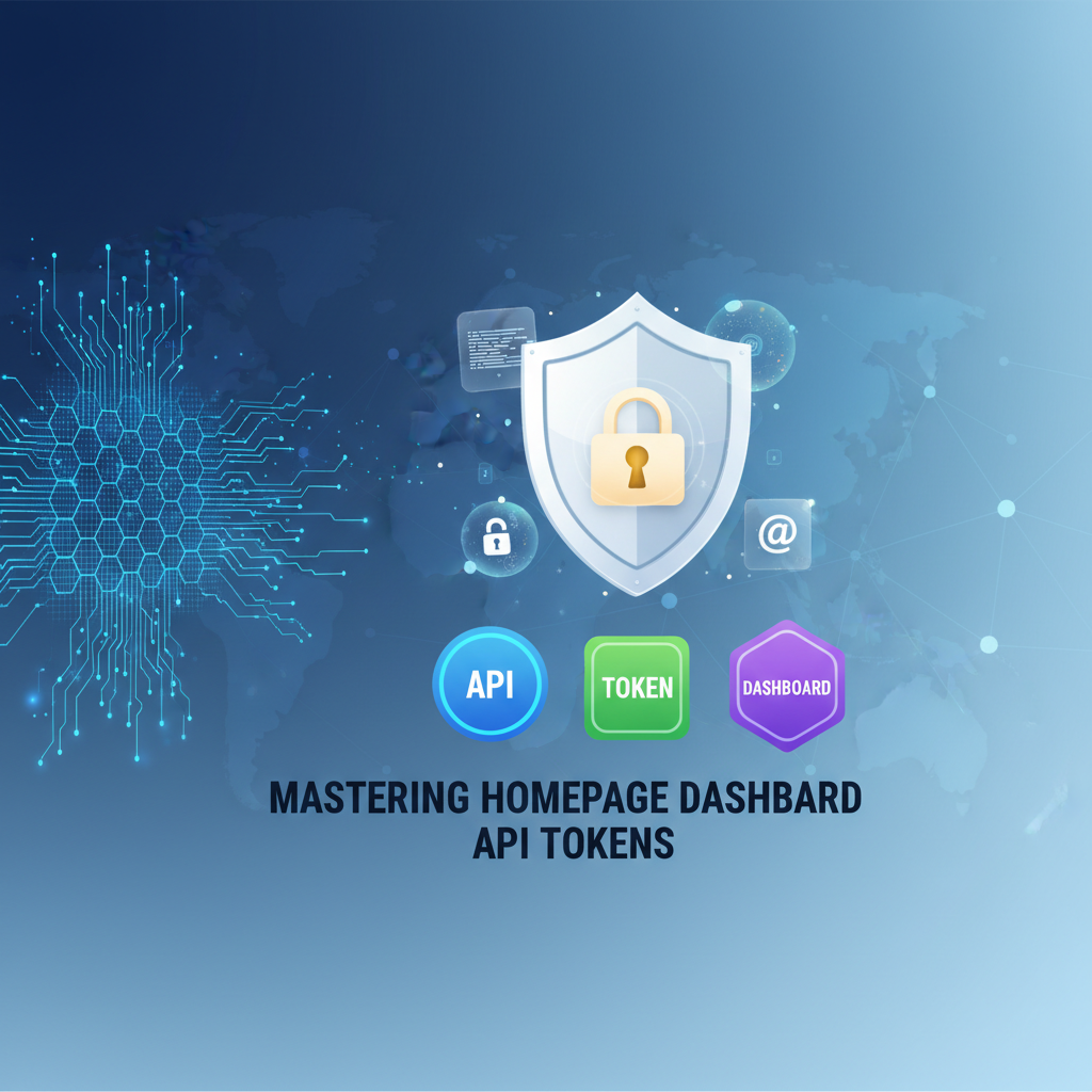 Mastering Homepage Dashboard API Tokens