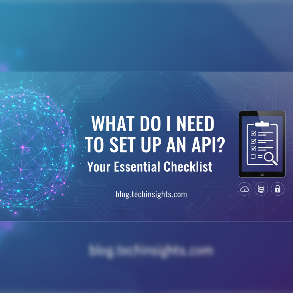 wht do i need to set up an api? Your Essential Checklist