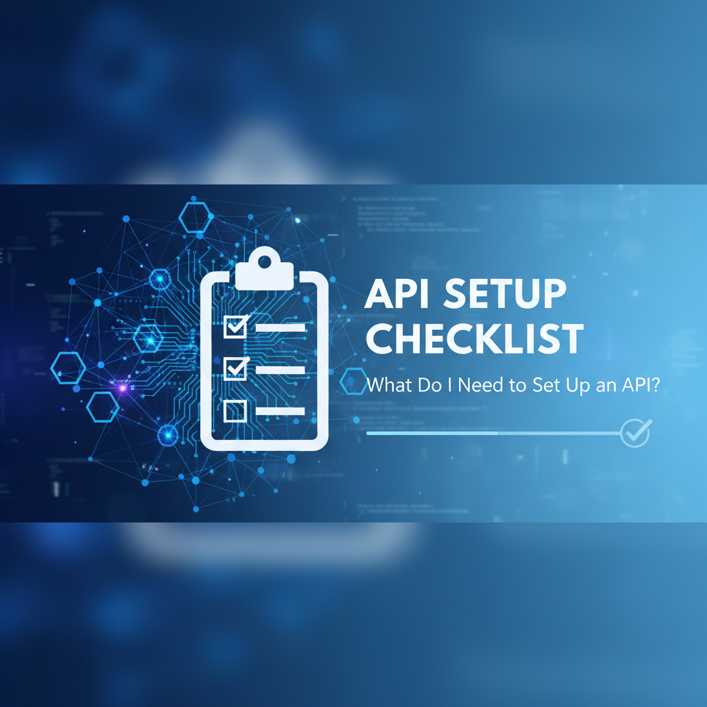 API Setup Checklist: What Do I Need to Set Up an API?