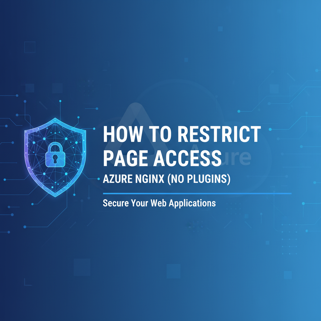 How to Restrict Page Access in Azure Nginx (No Plugins)