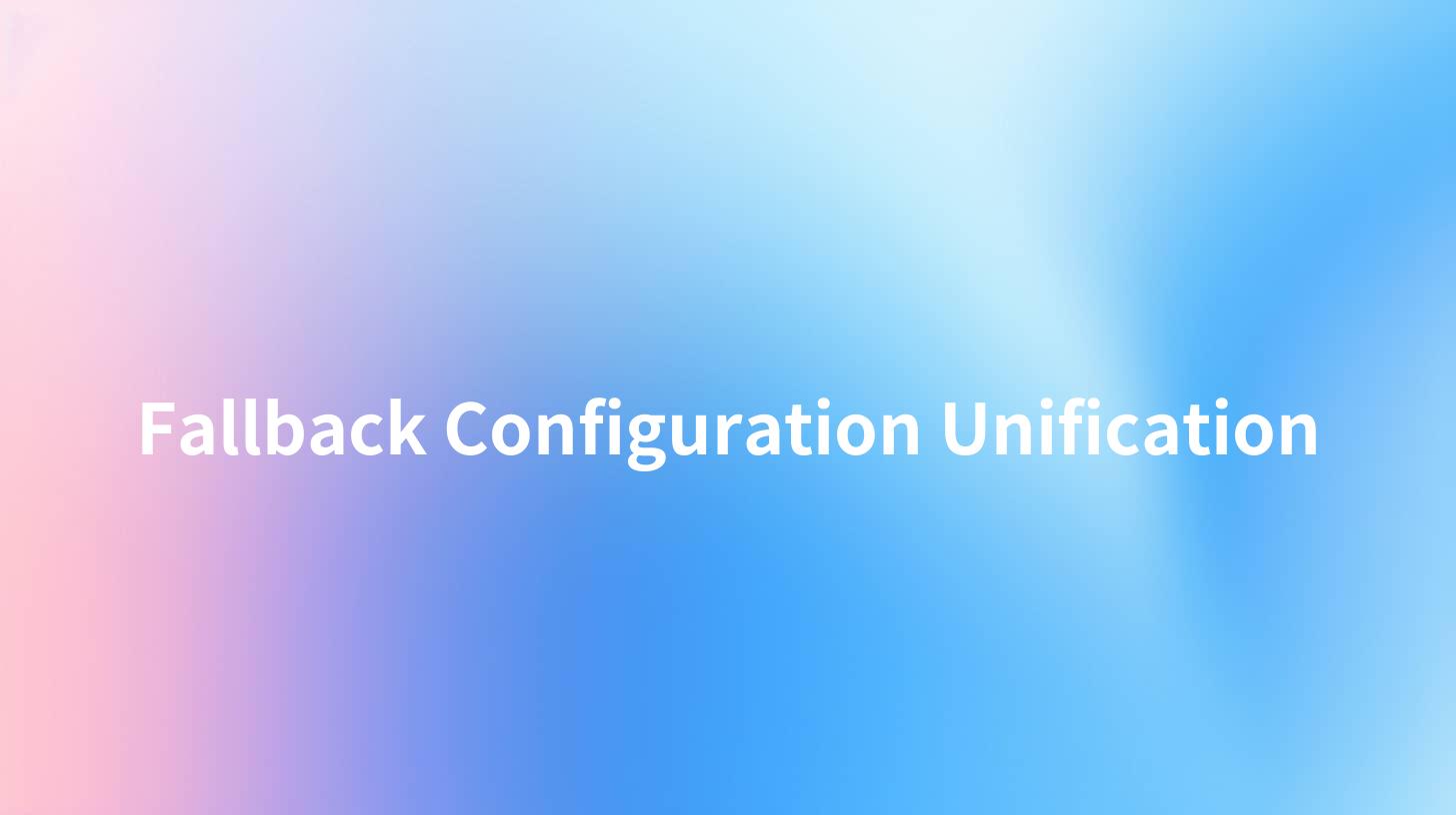Fallback Configuration Unification