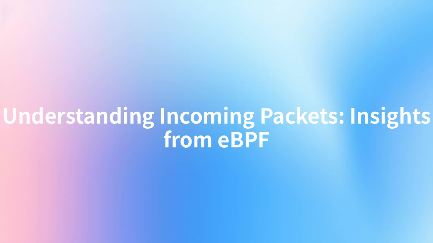 Understanding Incoming Packets: Insights from eBPF