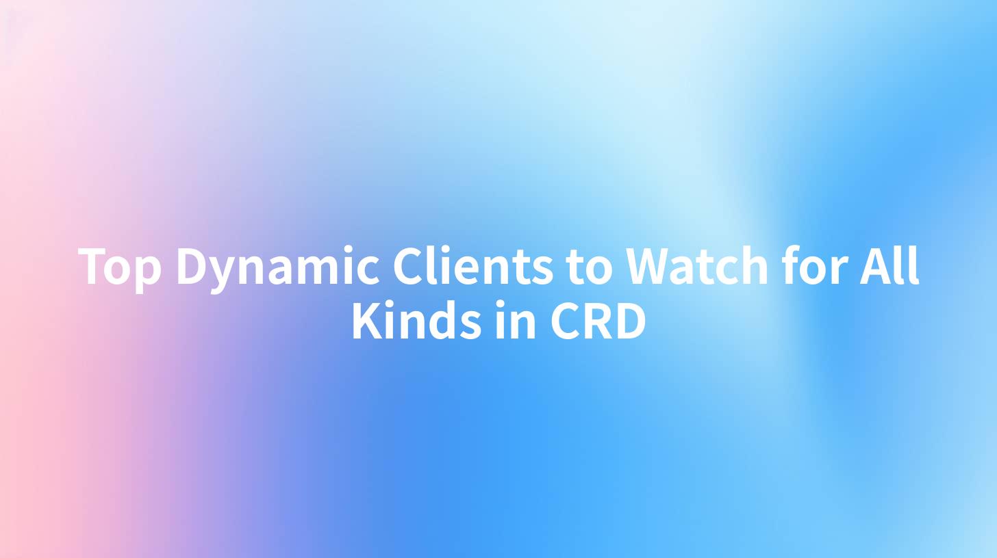 Top Dynamic Clients to Watch for All Kinds in CRD
