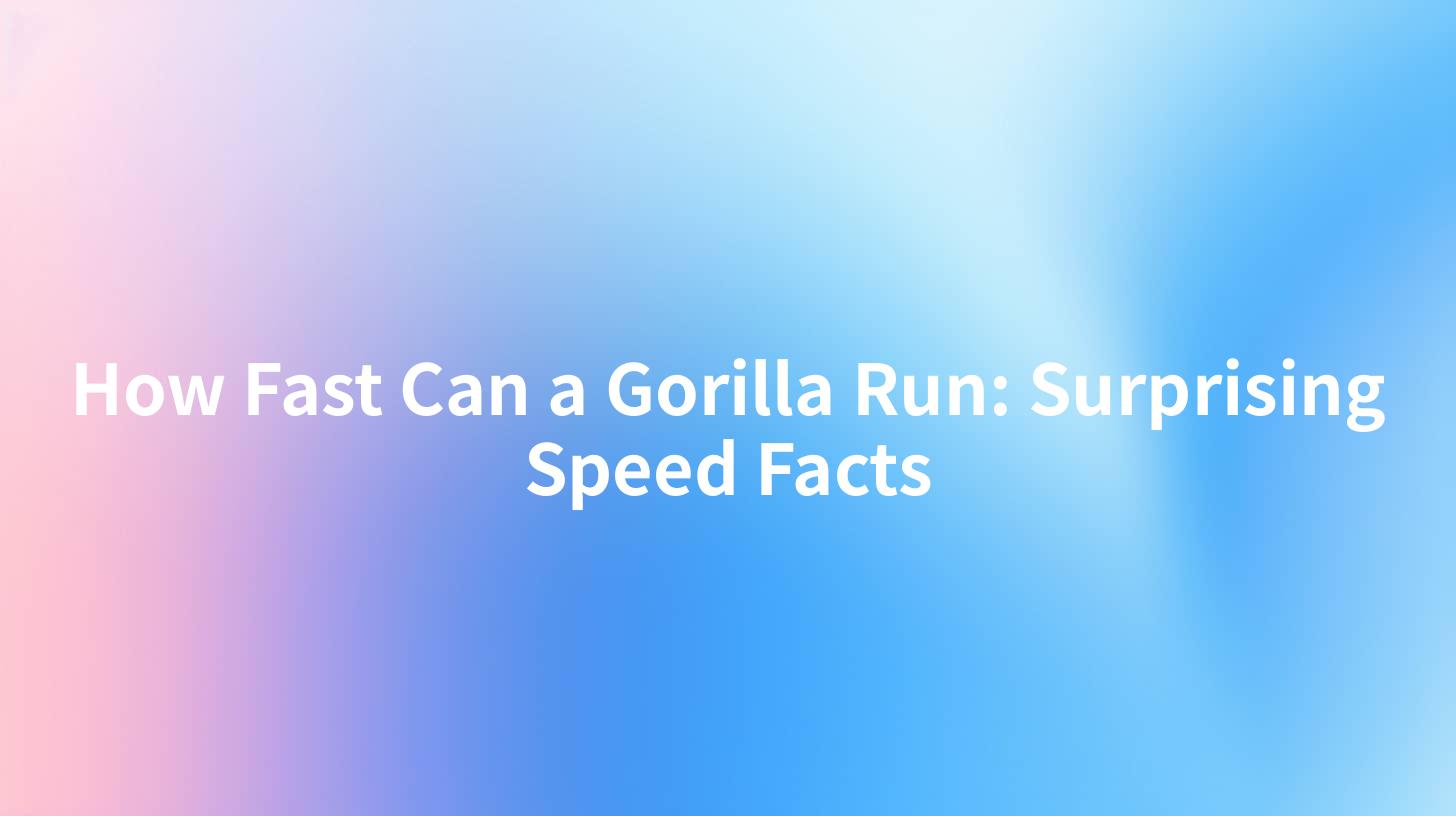 How Fast Can a Gorilla Run: Surprising Speed Facts