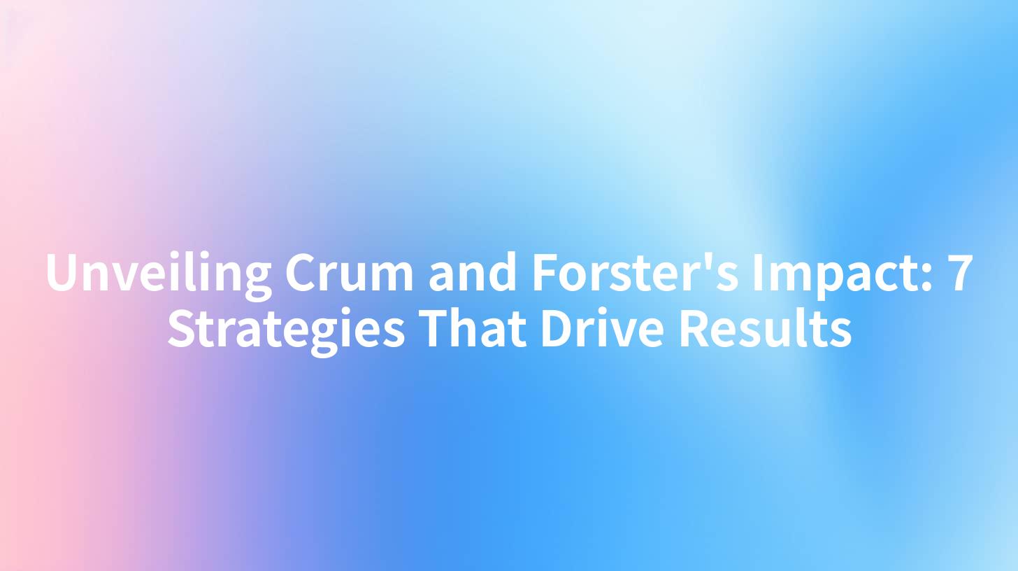 Unveiling Crum and Forster's Impact: 7 Strategies That Drive Results