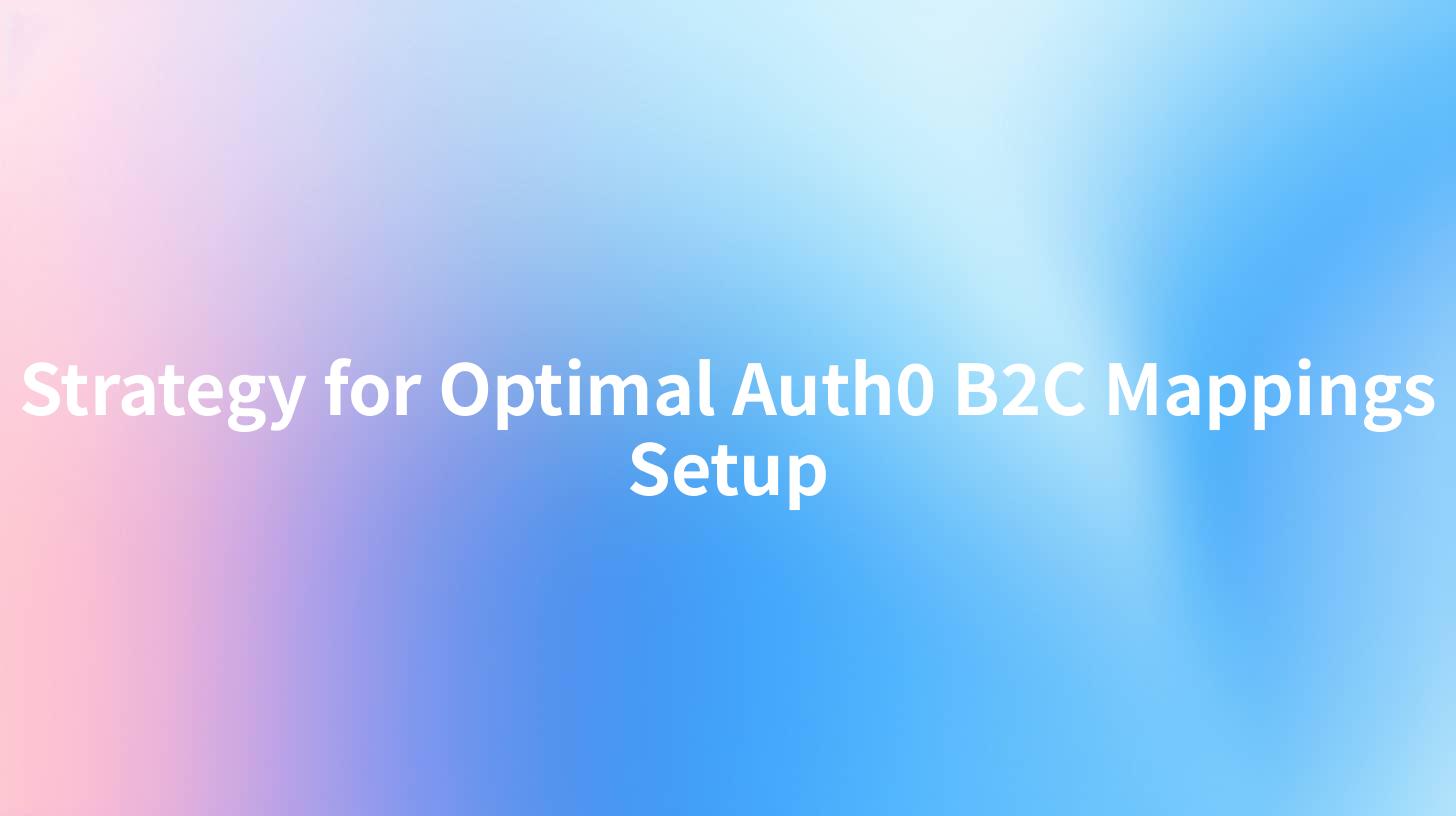 Strategy for Optimal Auth0 B2C Mappings Setup