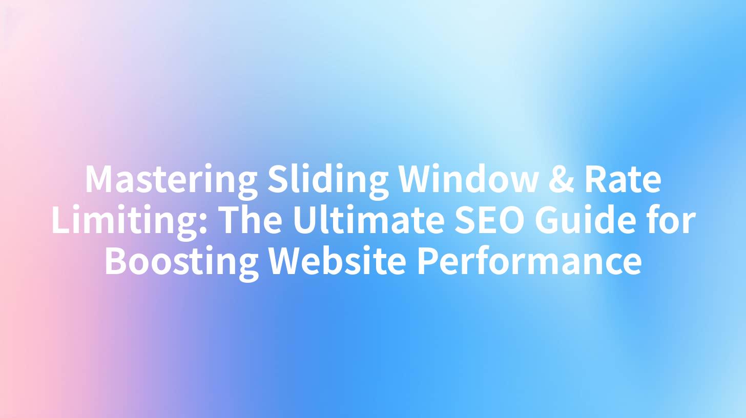 Mastering Sliding Window & Rate Limiting: The Ultimate SEO Guide for Boosting Website Performance