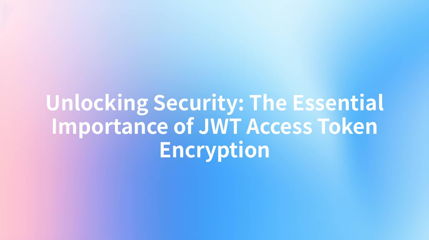 Unlocking Security: The Essential Importance of JWT Access Token Encryption