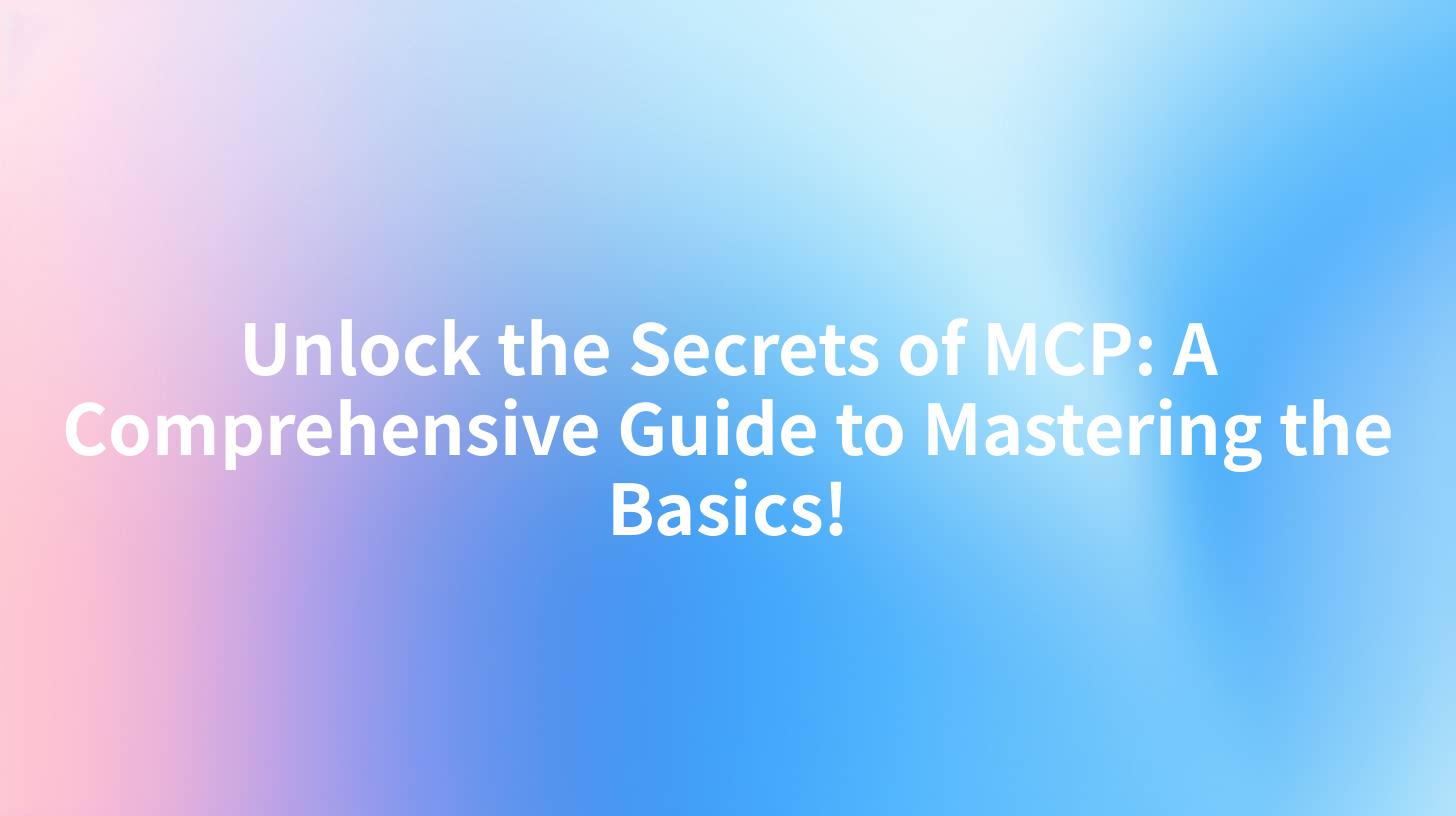 Unlock the Secrets of MCP: A Comprehensive Guide to Mastering the Basics!