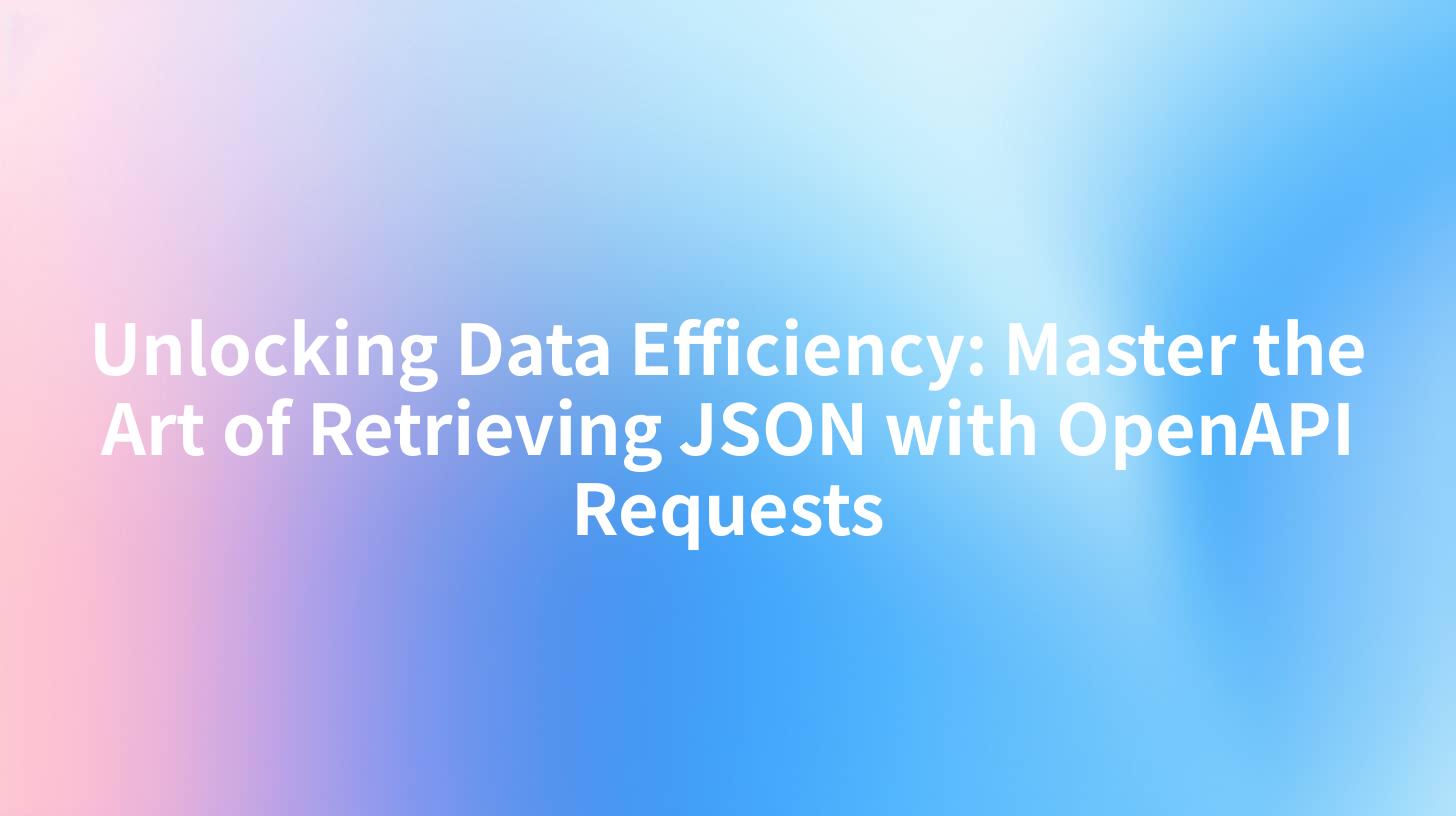 Unlocking Data Efficiency: Master the Art of Retrieving JSON with OpenAPI Requests