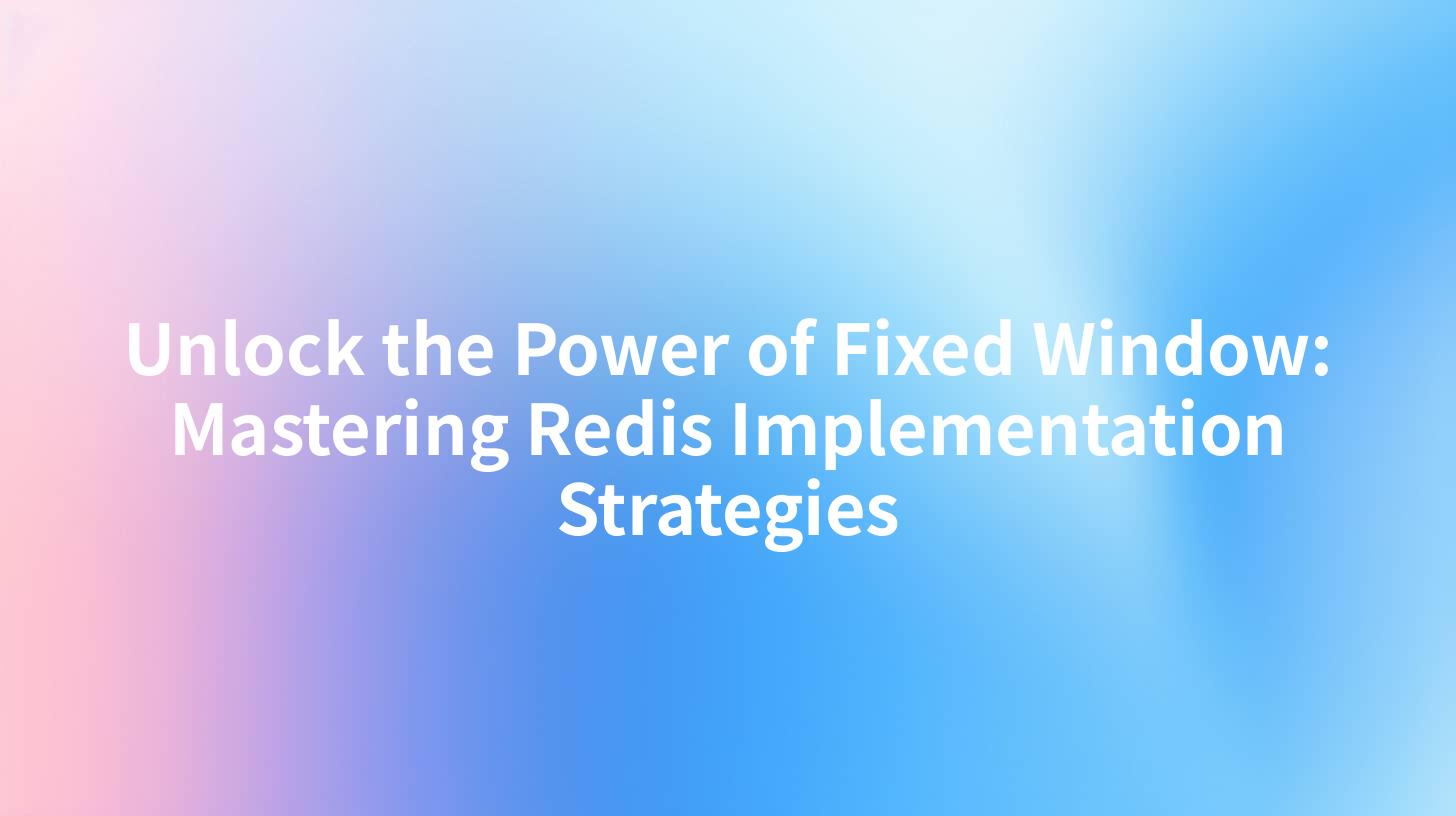 Unlock the Power of Fixed Window: Mastering Redis Implementation Strategies